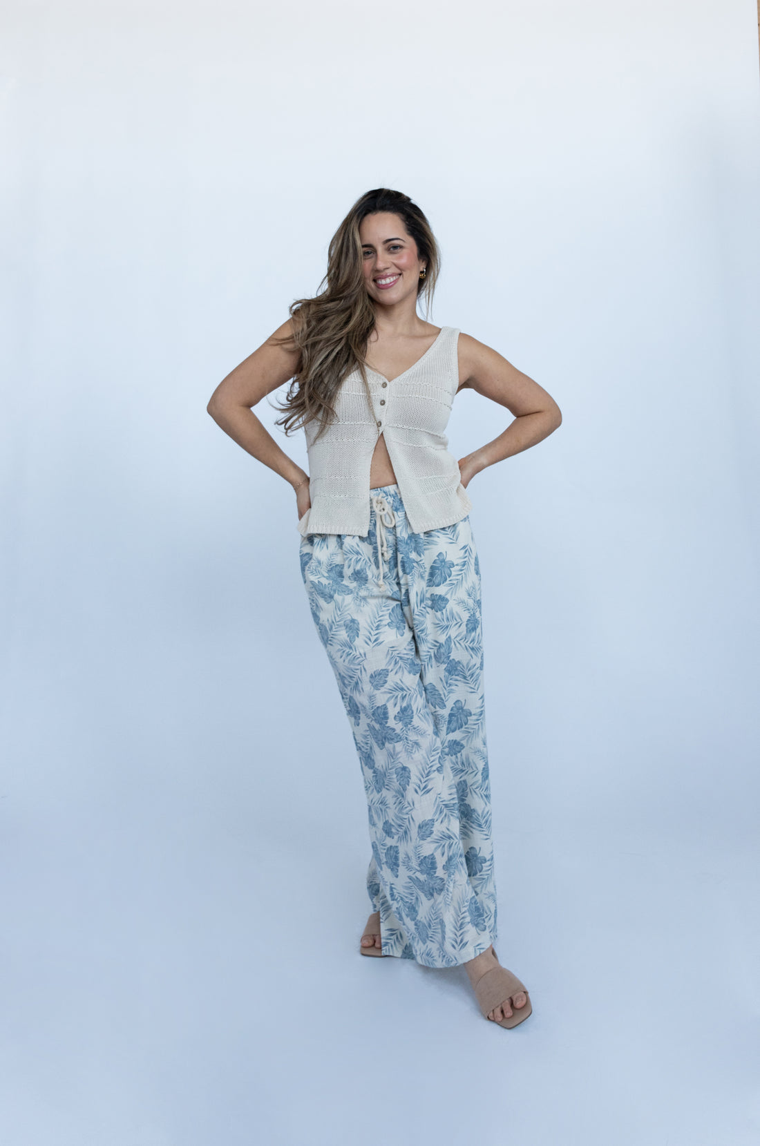 Kalani Palm Wide Leg Pants