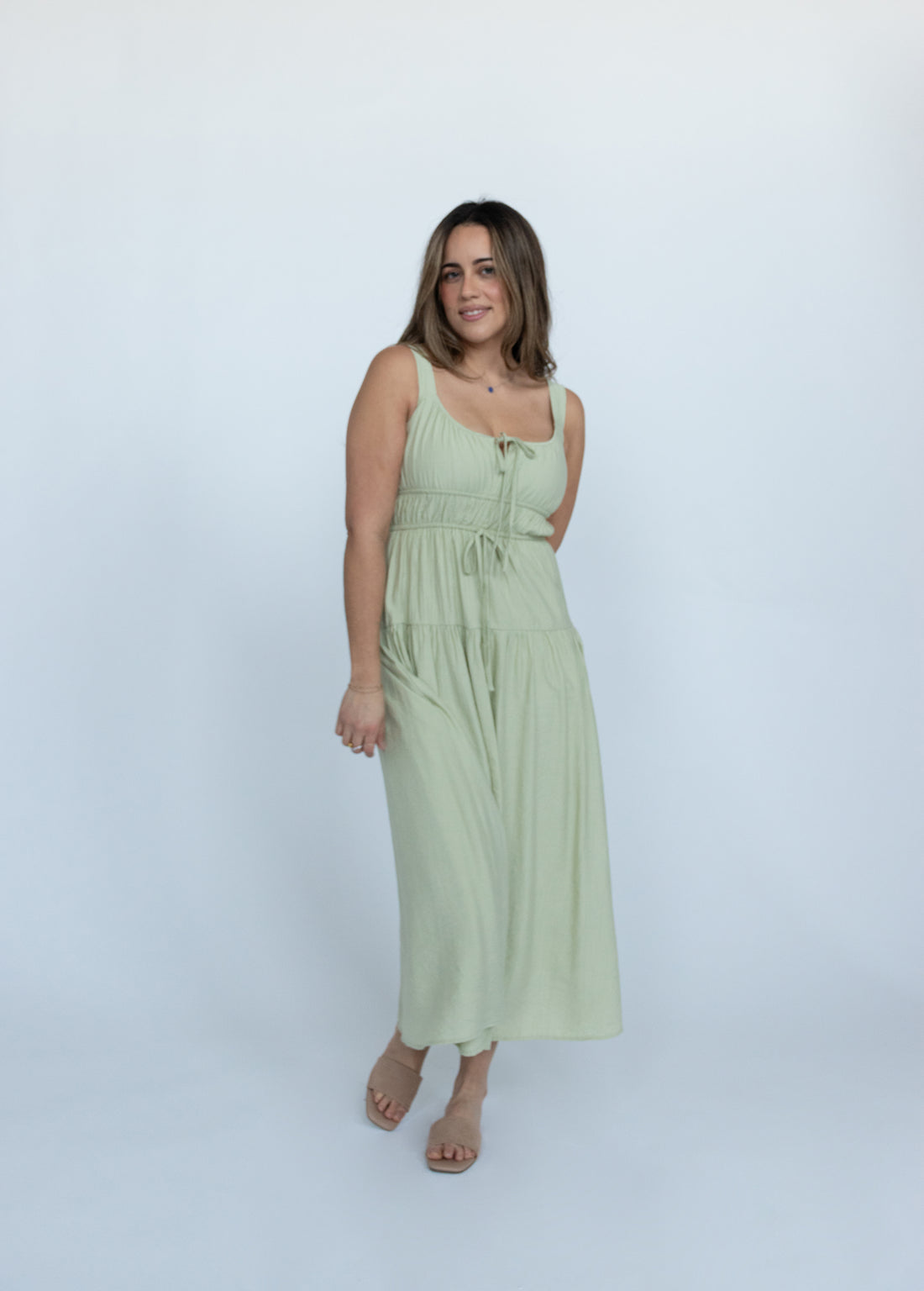 Arden Keyhole Midi Dress