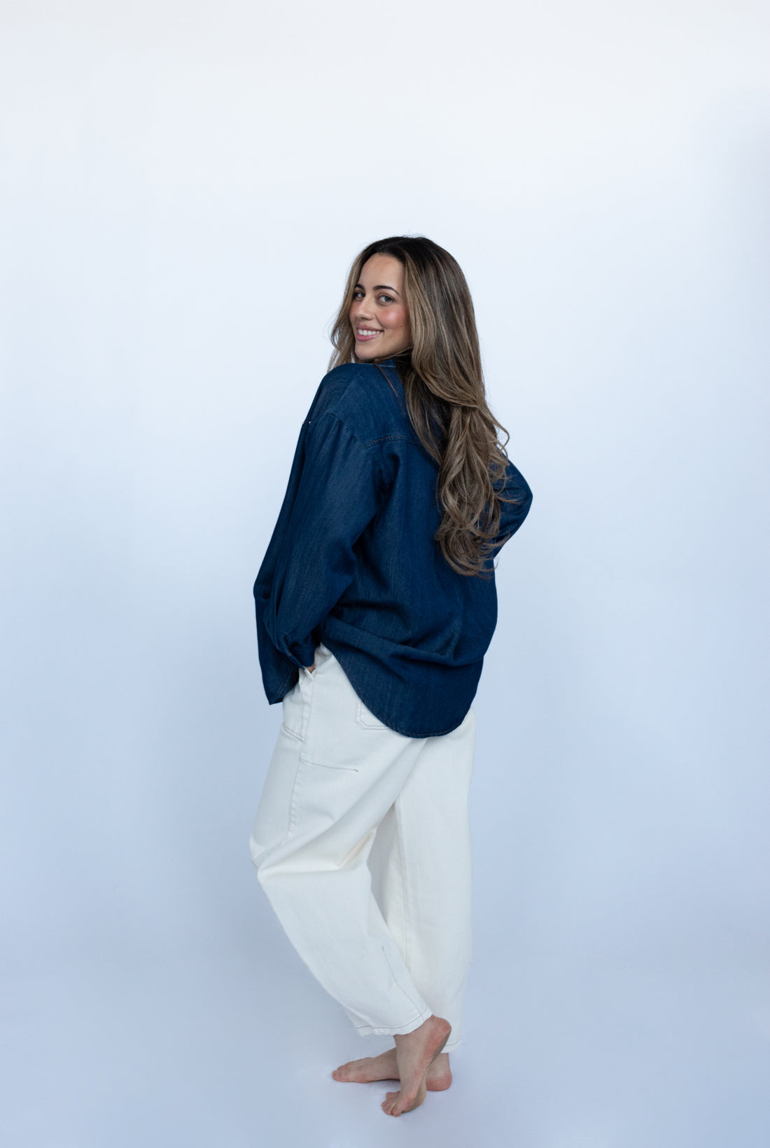 Adeline Studded Denim Shirt