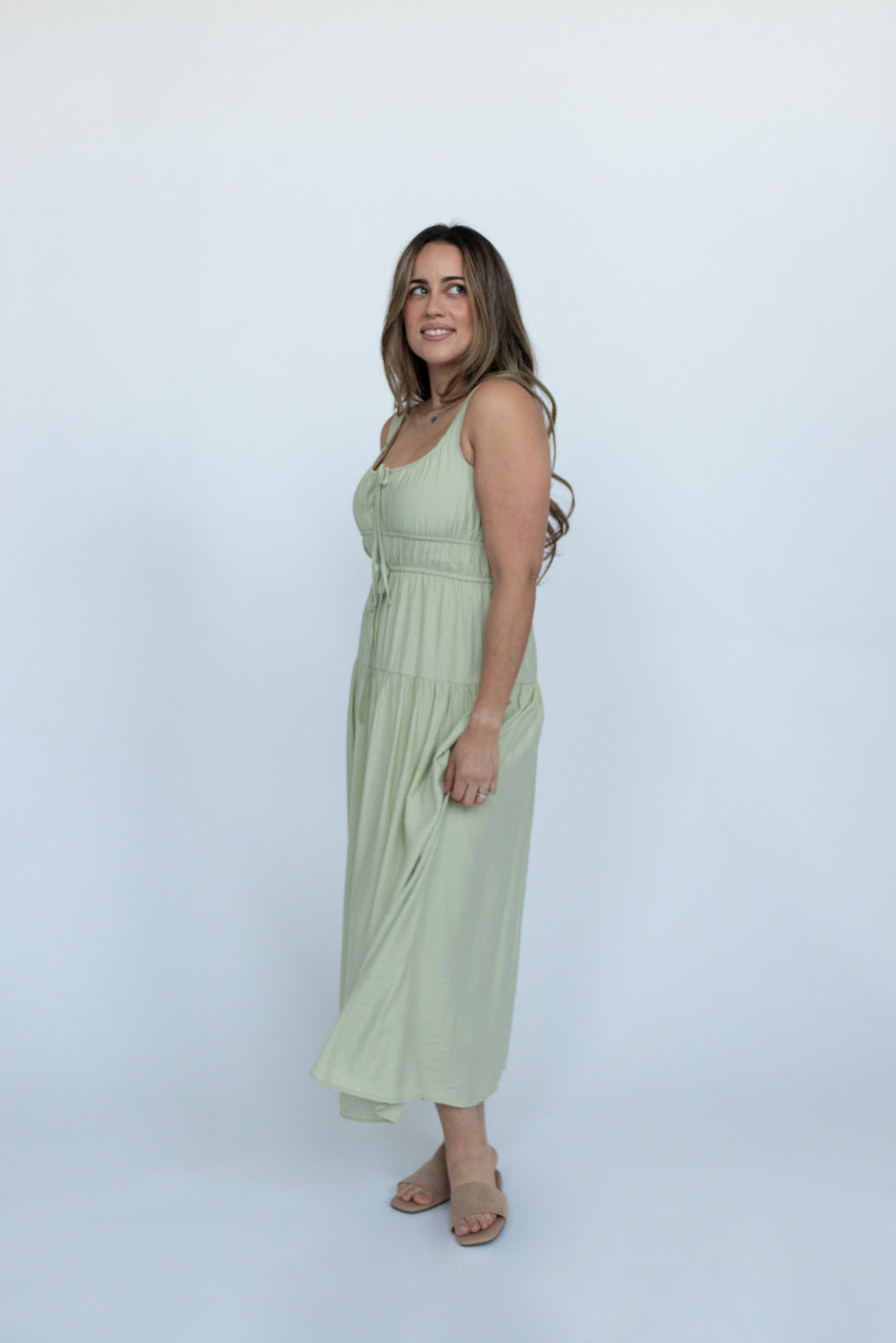 Arden Keyhole Midi Dress
