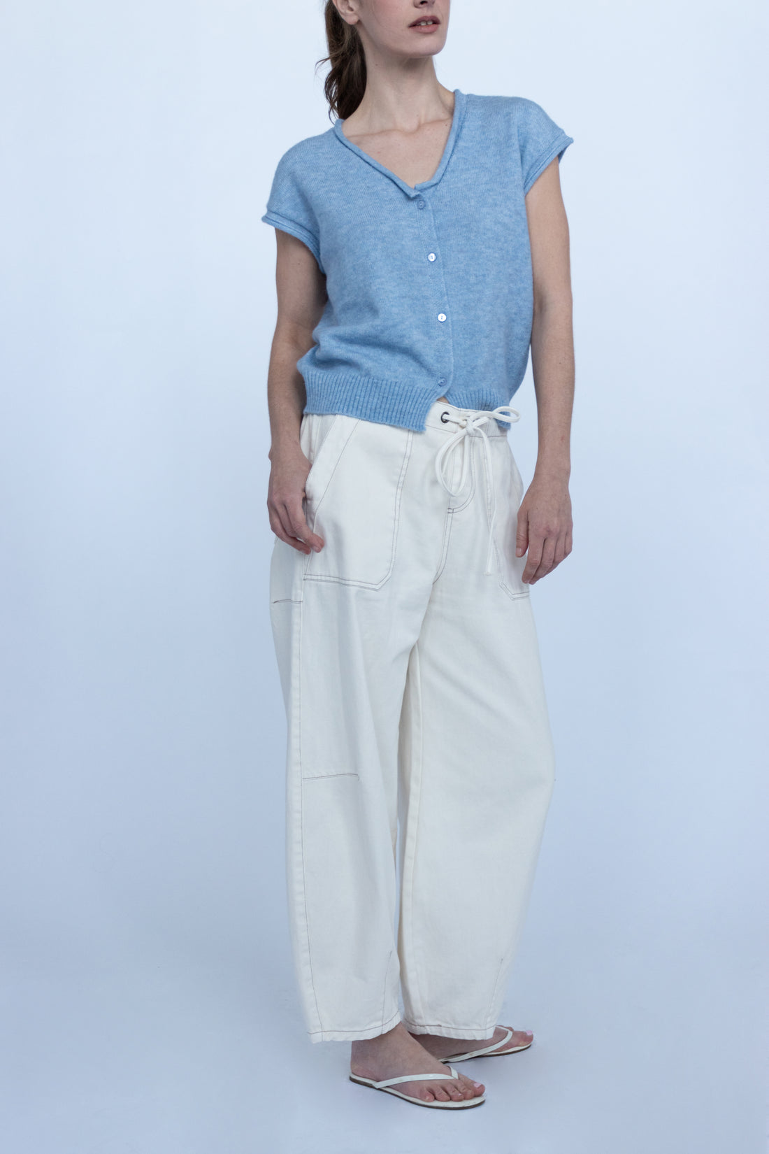 Bianca Drawstring Denim Jeans