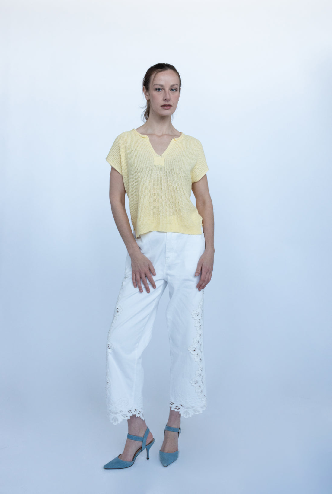 Florence Eyelet Detail Pants