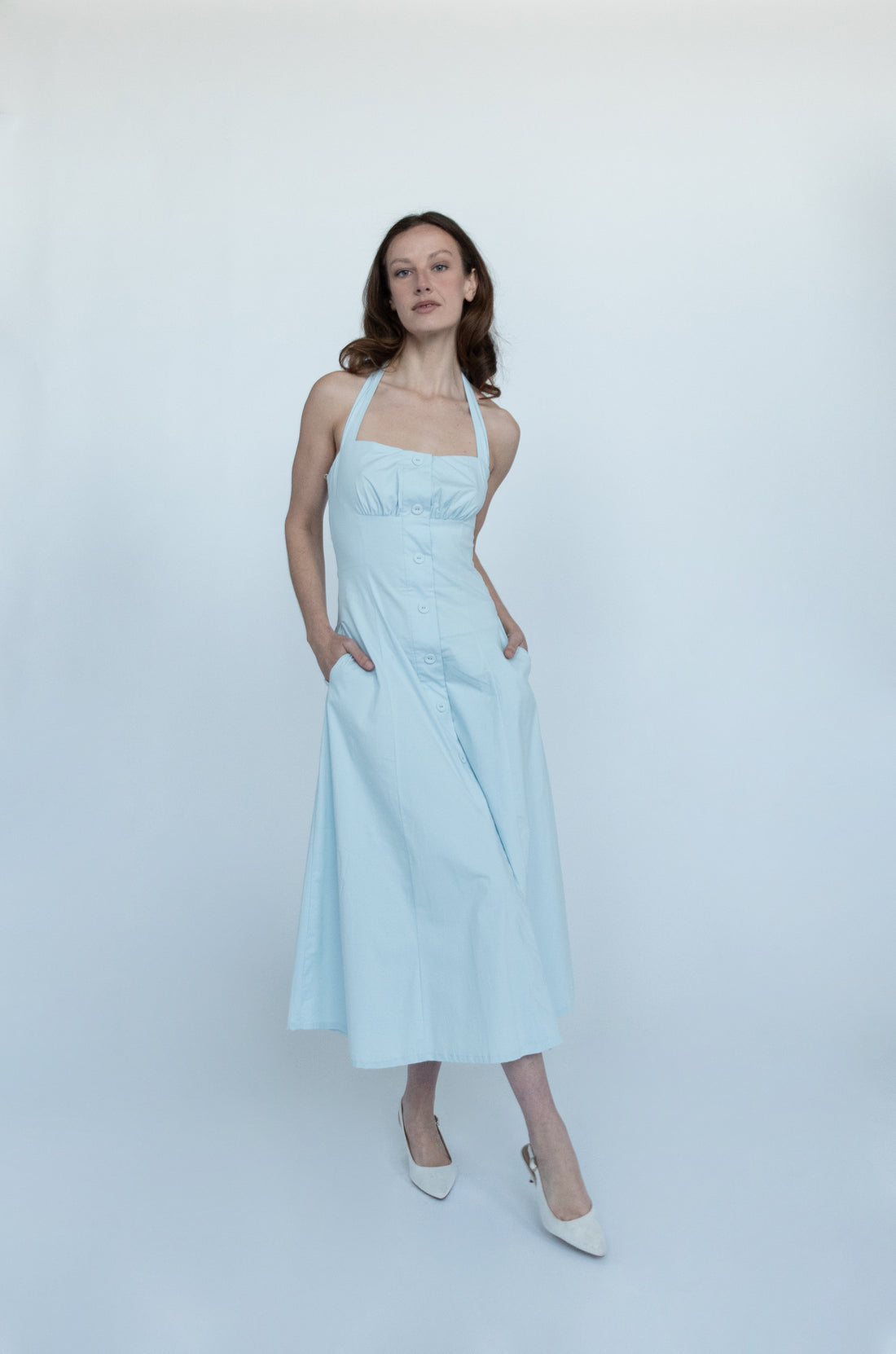 Cannes Blue Maxi Dress S