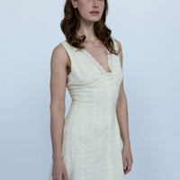 Lumi Butter Eyelet Mini Dress
