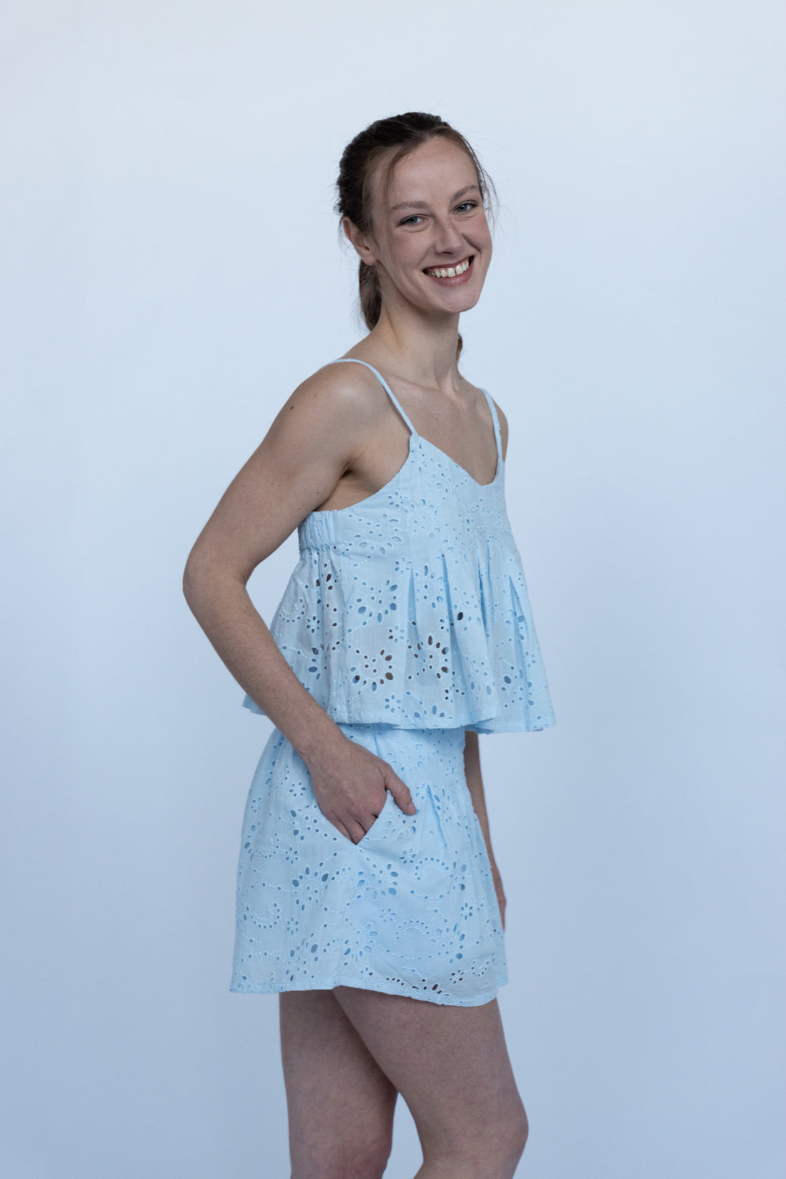 Positano Eyelet Skort Set