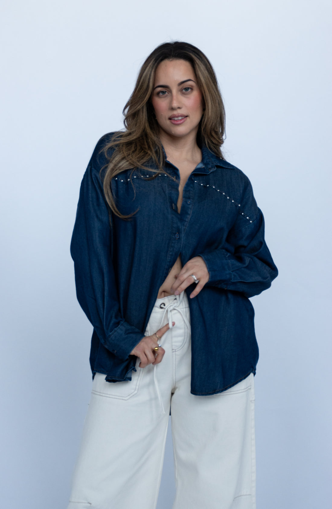Bianca Drawstring Denim Jeans