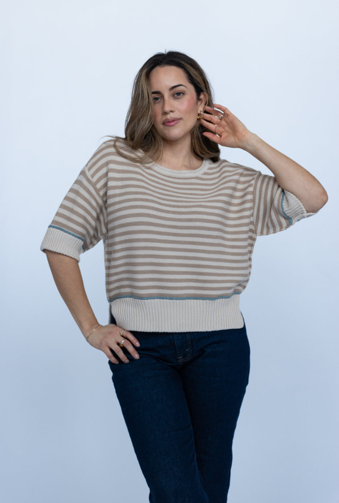 Marina Coastal Stripe Sweater