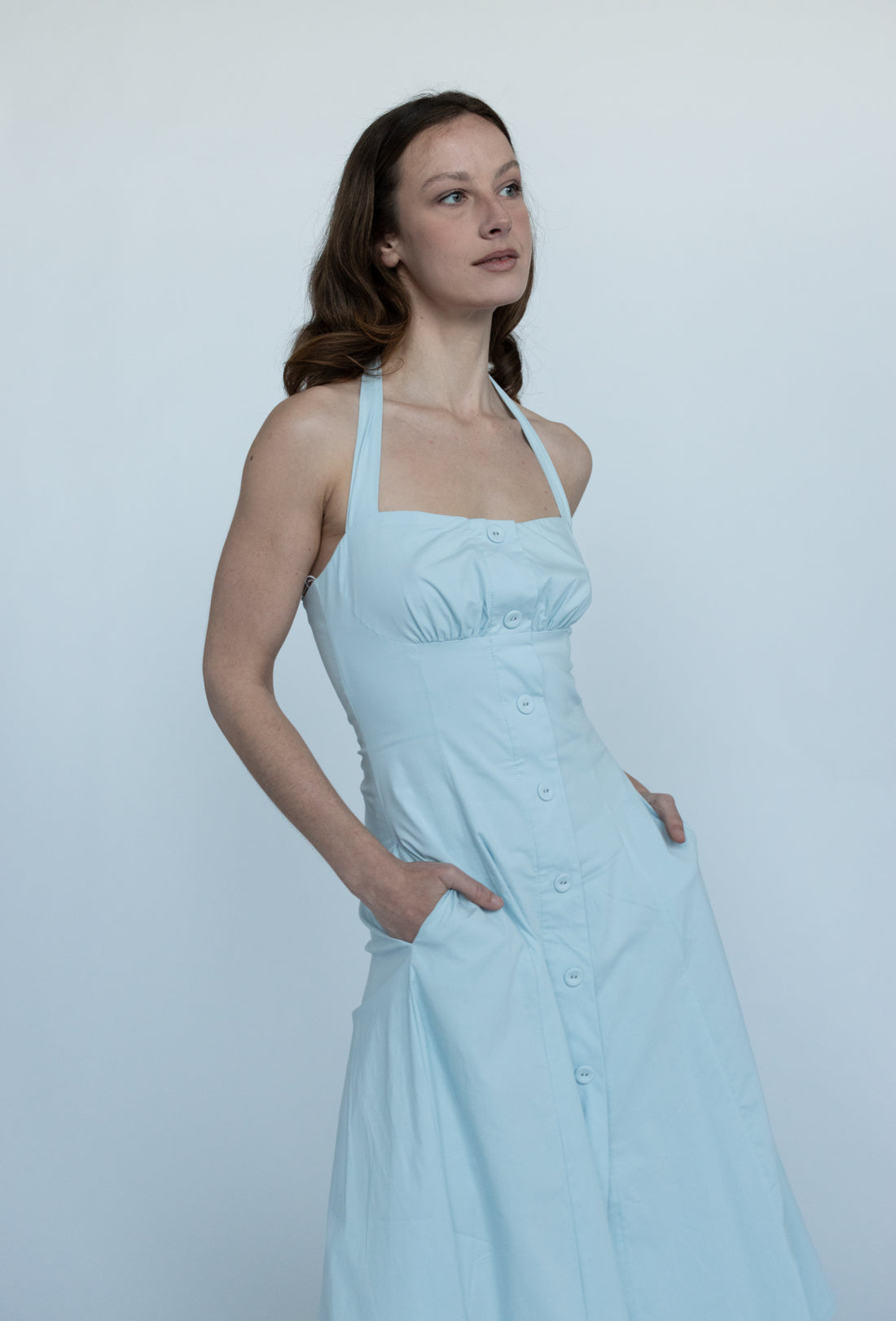 Cannes Blue Maxi Dress