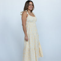 Paloma Tiered Flounce Midi Dress