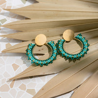 Bali Round Beaded Earrings