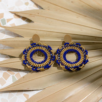 Capri Round Beaded Earrings