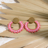 Bali Round Beaded Earrings