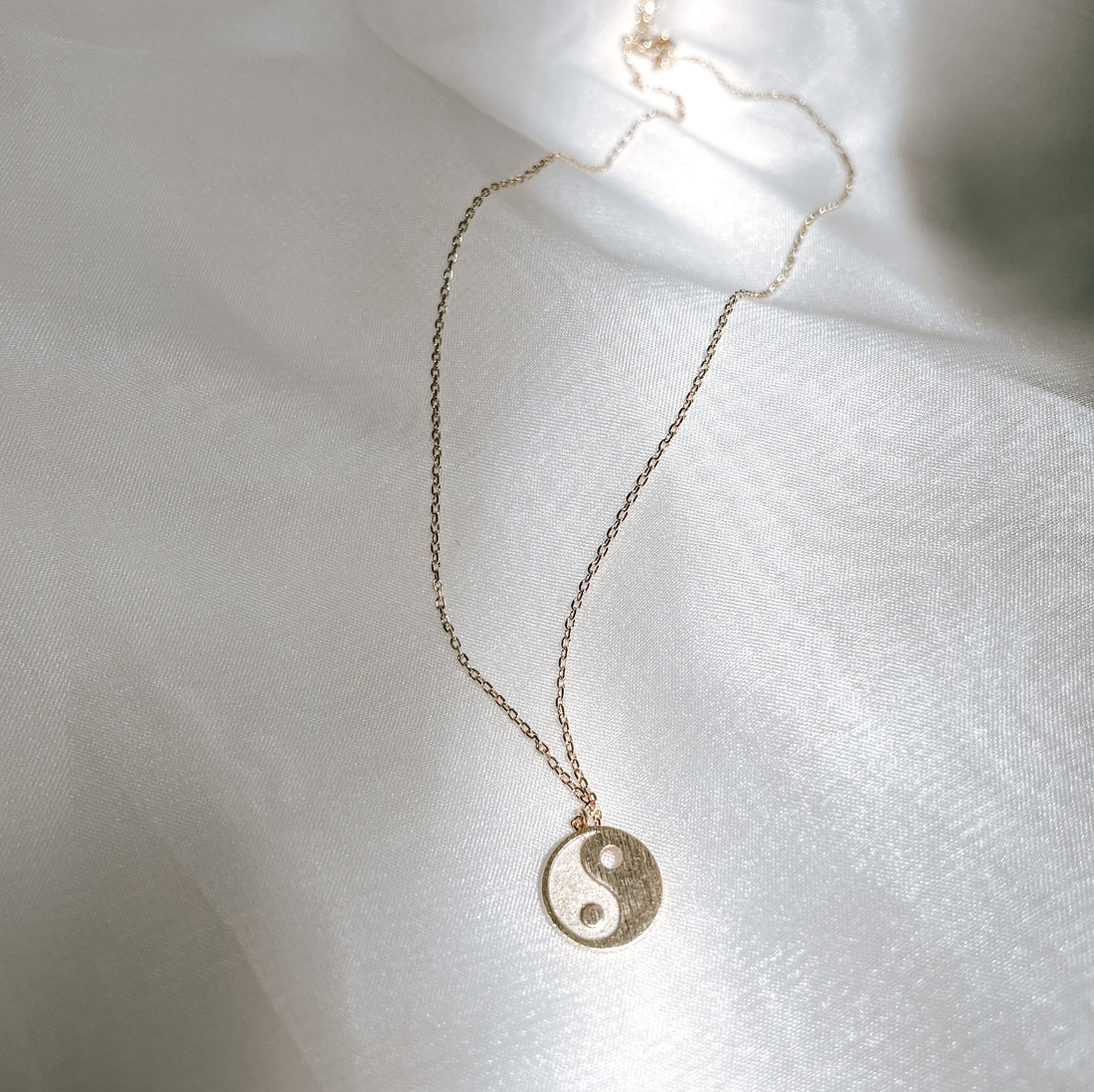 Ying & Yang Gold Necklace