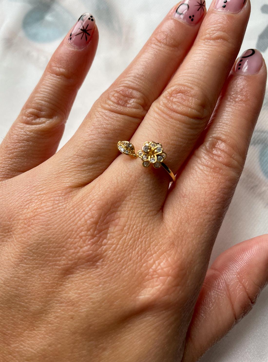 Encanto Flower Gold Dipped Ring