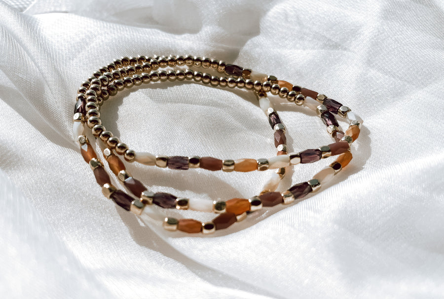 Stone Three Bracelet Set