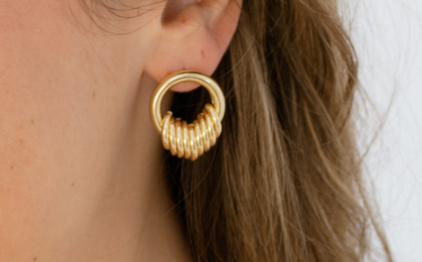 Berlin 24k Gold Plated Earrings